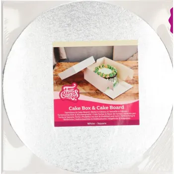 Krabice na pečivo Krabice na dort s podložkou 30×30×15 cm | FunCakes