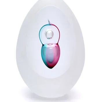 Artcristal Bohemia Broušené těžítko - dekor 07 Barva: Tyrkysová / Růžová, Výška: 7 cm