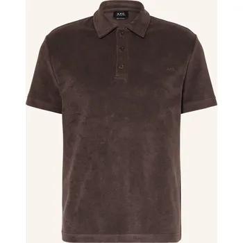 Pánská košile A.P.C. Pánské Nicki Polo Tričko Julian, tmavě hnědá, S