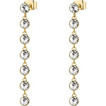 Náušnice Brosway Dlouhé třpytivé náušnice s krystaly Symphonia BYM147 + 2 měsíce na vrácení zboží