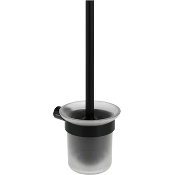 WC štětka FD 410.20BLM Držák s WC štětkou a nádobkou, černá matná