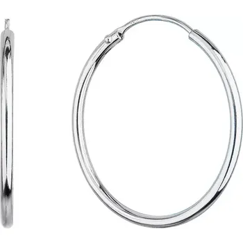 Náušnice Stříbrné náušnice kruhy 61003