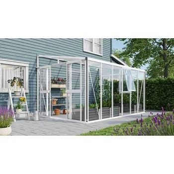 Skleník skleník VITAVIA ATHENA 10200 sklo 3 mm + PC 10 mm bílý