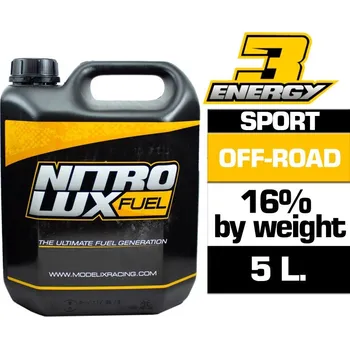 RC náhradní díl NITROLUX ENERGY 3 Off-Road SPORT 16% EU palivo, 5l - expresní doprava