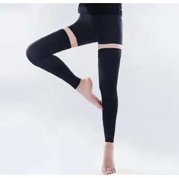 Stahovací punčochy MEDIAL Distribuce Zdravotní kompresivní punčochy stehenní legíny 1.KT (footless) Barva: Černá, Velikost: XXL