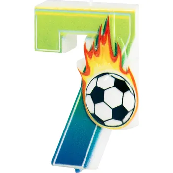 Dortová svíčka Party Pal Svíčka fotbalová 0- 9 Číslo: 7