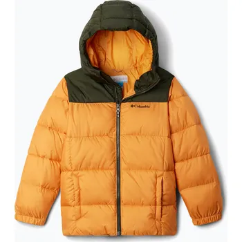 Chlapecká bunda Dětská zateplená bunda Columbia Puffect Hooded Sunstone/greenscape