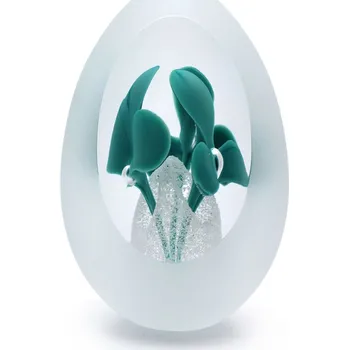 Artcristal Bohemia Broušené těžítko - dekor 04 Barva: Tyrkysová, Výška: 7 cm