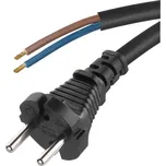 Kabel flexo guma 2x1,5mm, černá, 3m S03330