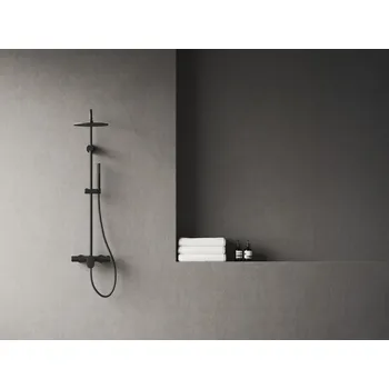 Sprchový set SG 098.20BL Sprchový sloup netermostatický, posuvný, se sprchovým setem, černá matná