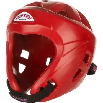 Chránič hlavy na box a bojový sport Přilba Top Ten Avantgarde - červená, 44066-4004 M - WAKO štítek