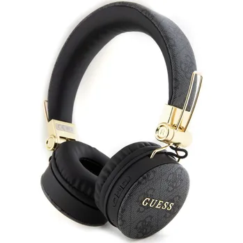 Sluchátka Guess PU Leather 4G Metal Logo Bezdrátová Sluchátka-Černá / Bezdrátová