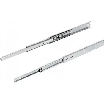 Nábytkové kování Teleskopické lišty ocelové pro boční montáž, extra výsuv, nosnost do 90 kg K1580.0350