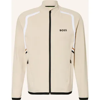 Pánská mikina Boss Pánská Tréninková Bunda Toc, béžová / bílá, L