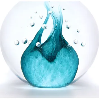 Artcristal Bohemia Skleněné těžítko koule 02, Tyrkysová, 6 cm | České sklo z rodinné sklárny