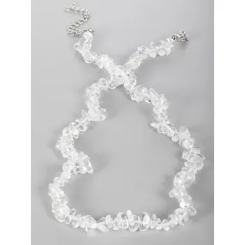 Náhrdelník Prosperk Náhrdelník sekaný z leštěného křišťálu bílá S1856