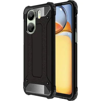 Náhradní kryt pro mobilní telefon Techsuit - Hybridní kryt - Poco C65 - černé