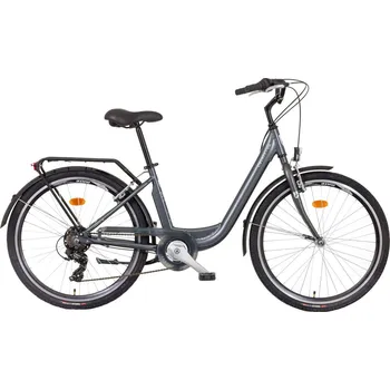 Městské kolo LIBERTY Městské jízdní kolo VIA 6spd 26" 2026 antracitové, Přední vidlice Pevná