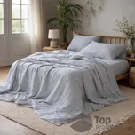 AKČNÍ Mušelínové povlečení 140x200+70x90 Stříbrné