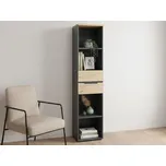 Regál se zásuvkami Memphis, 45 cm, dub artisan/grafit