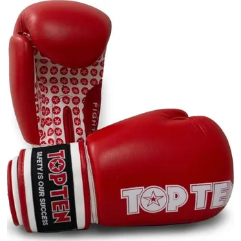 Boxerské rukavice Boxerské rukavice TOP TEN Fight - červená/bílá, 20661-40 10