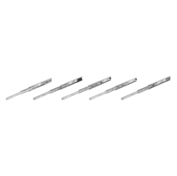 Nábytkové kování Teleskopické lišty, ocelové pro boční montáž, plný výsuv, nosnost do 50 kg K2381.40650