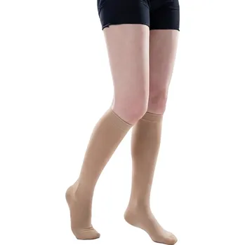 Stahovací punčochy MEDIAL Distribuce Zdravotní kompresivní punčochy lýtkové 2.KT (zavřená špice) Barva: Černá, Velikost: XXL