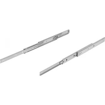 Nábytkové kování Teleskopické lišty, z nerezové oceli, pro boční montáž, extra výsuv, nosnost do 70 kg K1714.0356