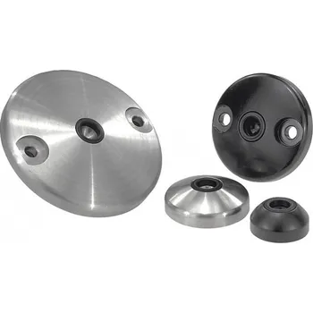 Nábytkové kování Kruhové základny ke kloubovým nožkám ze zinkové slitiny nebo z nerezu K0416.20501