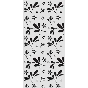 Stamperia Plastová šablona 12 × 25 cm Větvičky s listy
