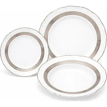 Sada nádobí Thun 1794 MARIE LOUISE talířová souprava platina 18 dílná