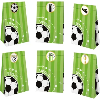 Party dekorace Party Pal Papírové taštičky fotbalové 6 ks