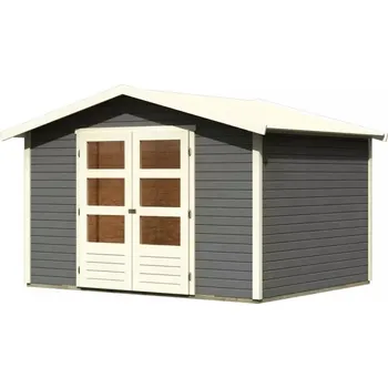 Zahradní domek dřevěný domek KARIBU AMBERG 5 (23601) terragrau