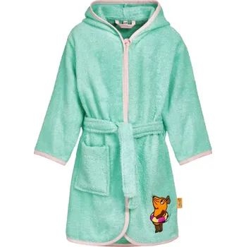 Dívčí župan Dětský froté župan Playshoes mouse aqua