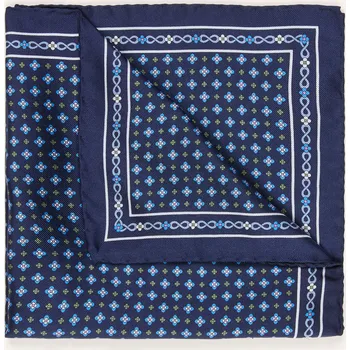 Kravata Eton Kapesník, tmavě modrá / zelená / tmavě modrá