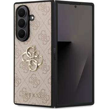 Pouzdro na mobilní telefon Guess kožený kryt na Samsung - 4G Metal Logo-Růžová / Samsung Galaxy Z Fold 7