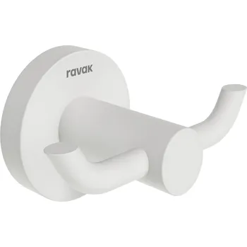 Držák na ručník KN 100.10WHM Dvojháček, bílá matná