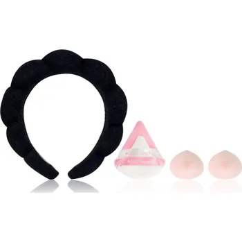 Ozdoba do vlasů Brushworks Dream Blend čelenka do vlasů 1 ks + Brushworks Triangular Powder Puff Duo labutěnka 2 ks + labutěnka 2 ks