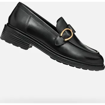 Dámská fitness obuv Dámské mokasíny GEOX WALK PLEASURE ČERNÁ 39,5