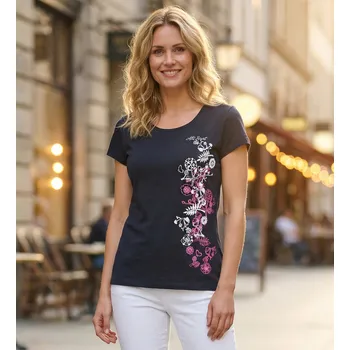 Dámské tričko Dámské triko ALTISPORT CARRYOVER ALW029122 NÁMOŘNÍ MODRÁ/RŮŽOVÁ XS