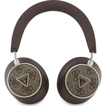 Sluchátka Guess PU 4G Triangle Logo ENC Bezdrátová Sluchátka Pink-Hnědá / Bezdrátová