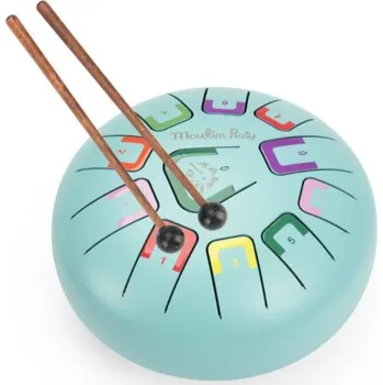 Hudební nástroj pro děti Moulin Roty Jazykový buben - Puce & Pilou