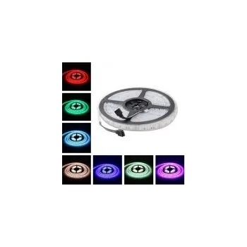 LED páska LED pásek 5050, 14W/m, RGB, 300 diod, 5 m, IP68, silikon+fix