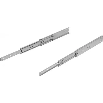 Nábytkové kování Teleskopické lišty, z nerezové oceli, pro boční montáž, extra výsuv, nosnost do 90 kg K1716.0305