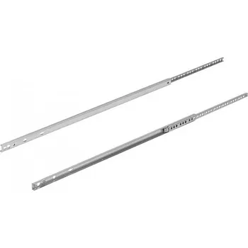 Nábytkové kování Teleskopické lišty ocelové pro montáž do drážky, částečný výsuv, nosnost do 10 kg K1566.0430
