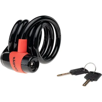 Zámek na kolo Zámek RADVIK FEDERLOCKER 10X1500 M000215172 – Černá