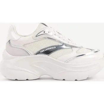Dámské tenisky Dámské Nízké tenisky KARL LAGERFELD KONTOUR WEDGE MESH MIX LO LACE KL68016-41S – Bílá 40