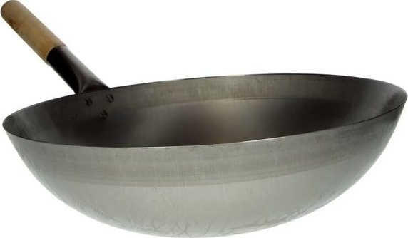 HS Pánev WOK ocelová 38 cm kulaté dno