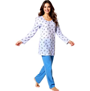 Dámské pyžamo Dámské Pyžamo Dlouhé FOLTÝN DPD98 Velikost: 3XL