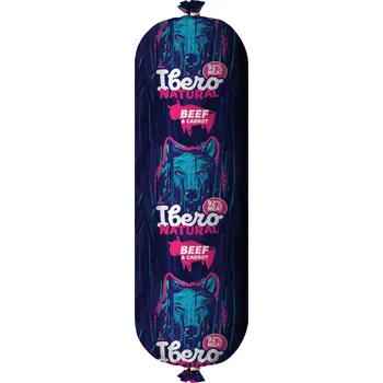 Krmivo pro psa Ibero Natural Sausage Beef & Carrot - 800g